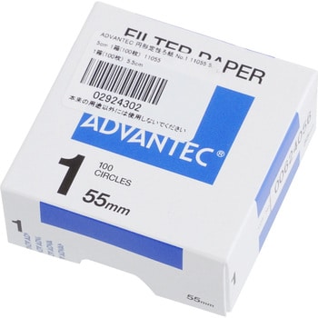 点击查看大图 圆形定性滤纸1号型号ADVANTEC东洋型号00011055